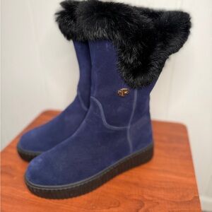 Pair Celia Heritage Navy Boots